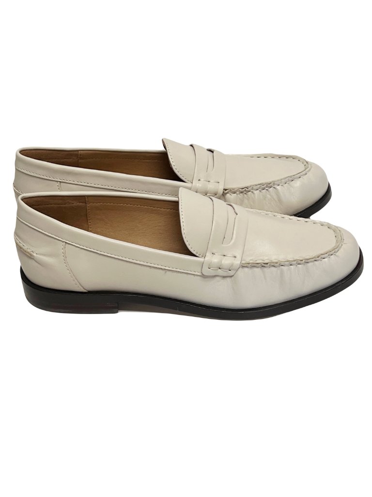 Madewell Nye Penny Loafers Pale Oyster Size 8.5 New In Box — image 4 of 5